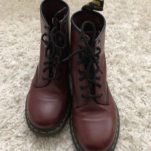 Burgundy Doc Martens